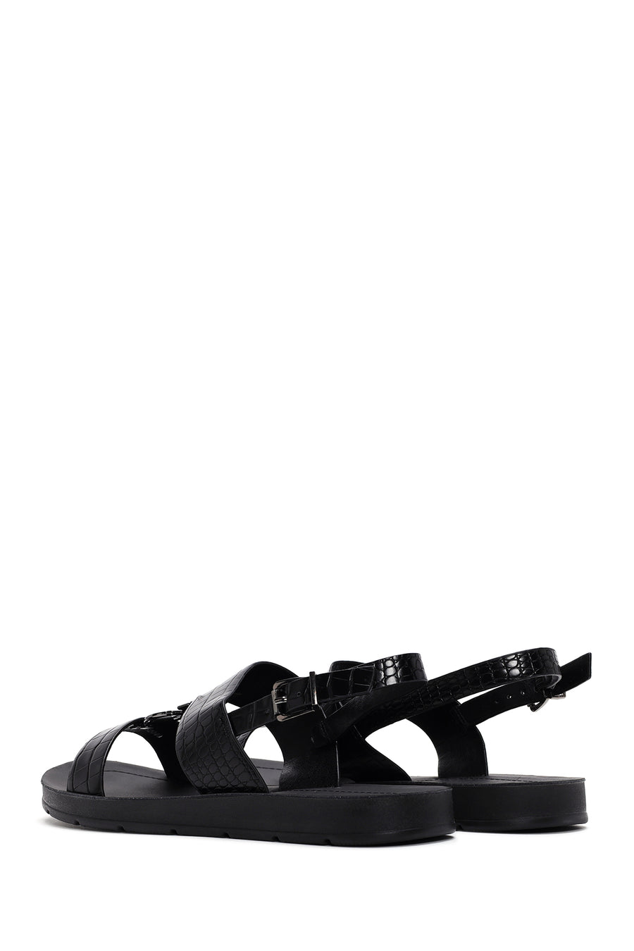 Women's Black Ankle Strap Sandals