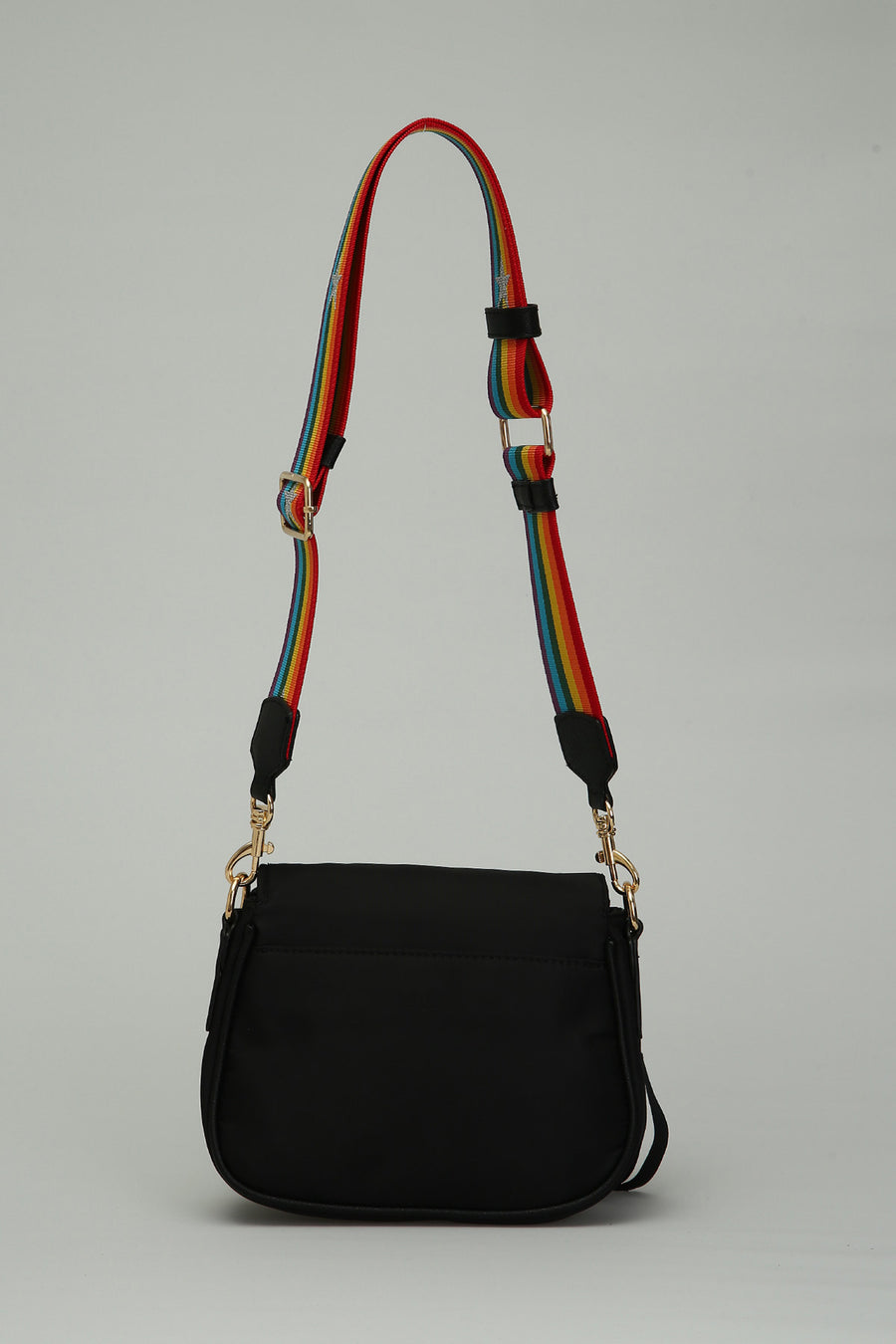 Black Fabric Women's Crossbody Bag