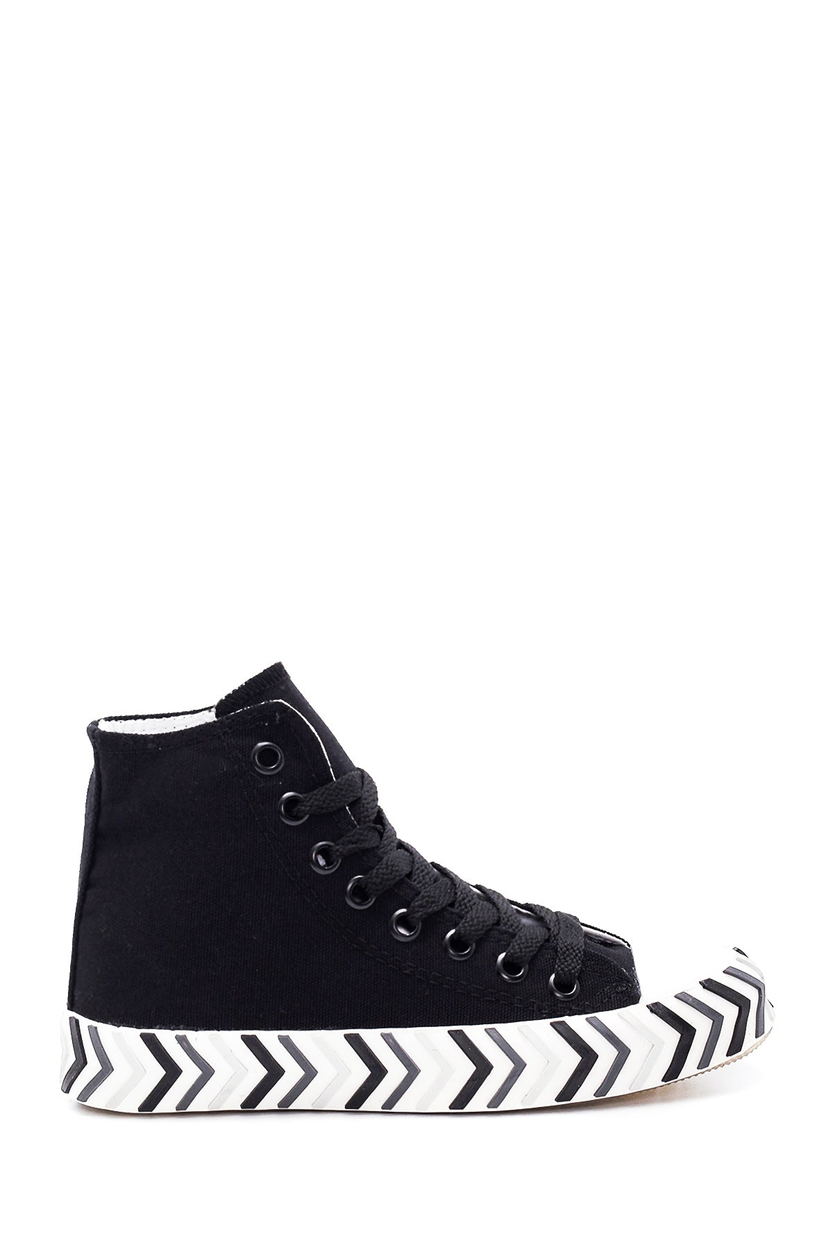 Women's Black High Top Sneaker 22SFE26726F | Derimod