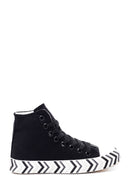 Women's Black High Top Sneaker | Derimod