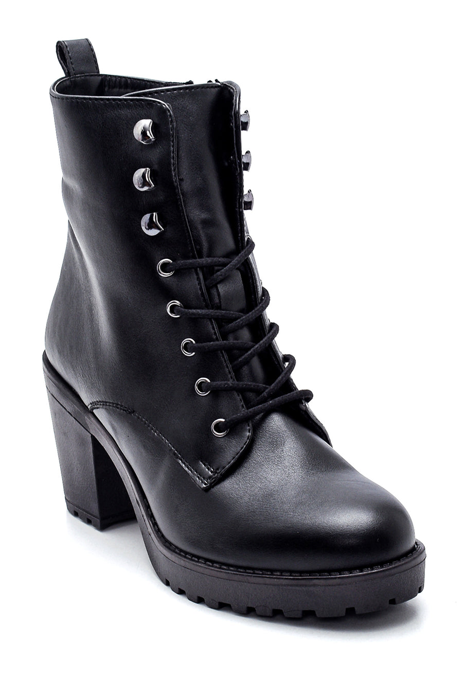 Women's Zippered Heeled Boots