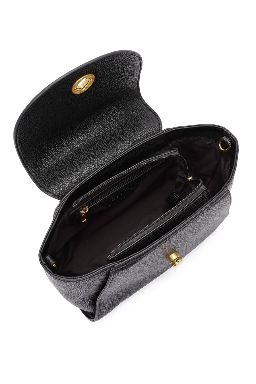 Women's Black Long Strap Mini Handbag