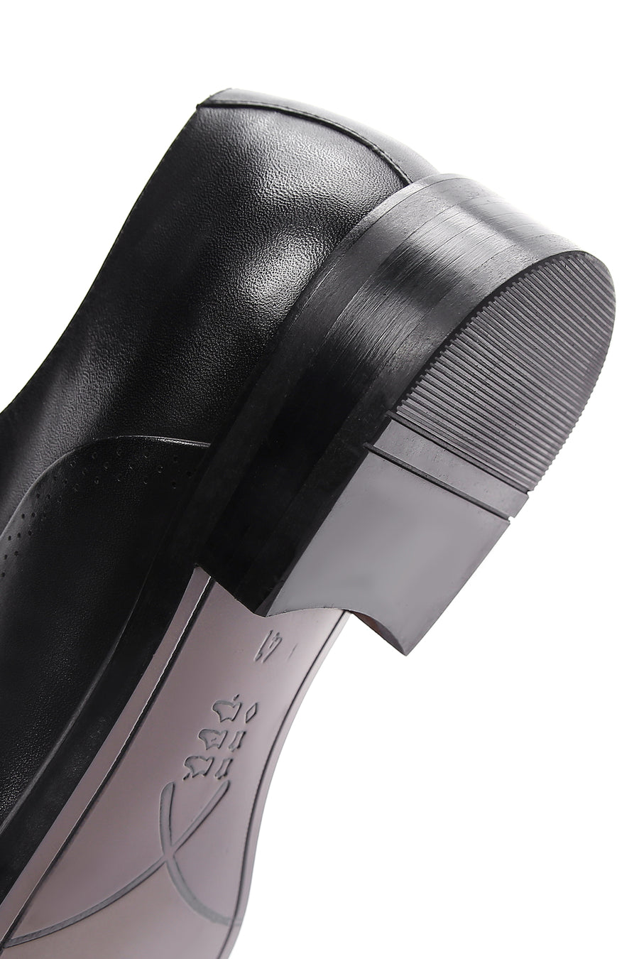 Men's Black Laced Leather Classic Shoes