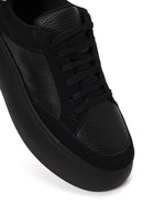 Kadın Siyah Bağcıklı Kalın Tabanlı Sneaker | Derimod