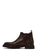 Men's Brown Leather Chelsea Boot | Derimod