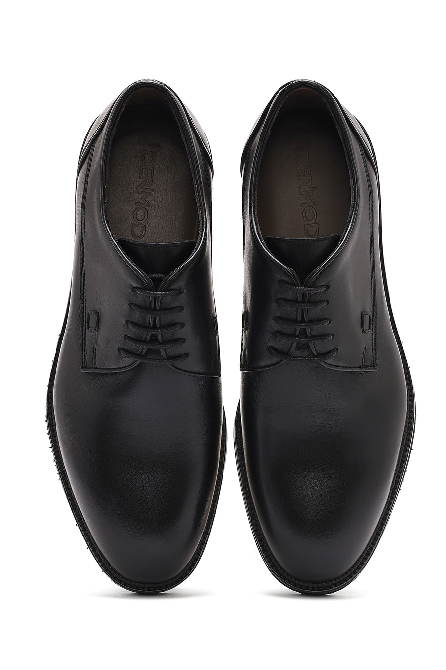 
Men's Black Lace-Up Leather Classic Shoes

