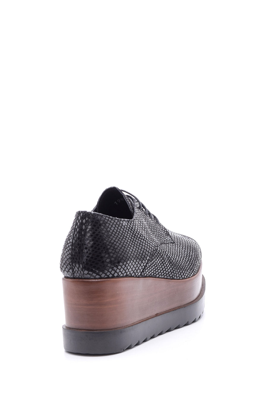 Women's Snakeskin Patterned High-Sole Shoes