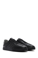Men's Black Lace-up Leather Sneaker | Derimod