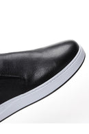 Men's Black Leather Sports Loafer | Derimod