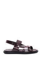 Men's Brown Leather Sandals | Derimod