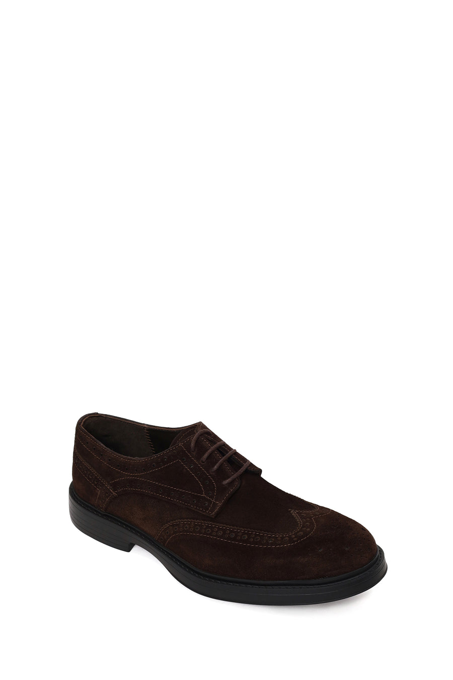 Male Brown Lace-up Suede Casual Shoes