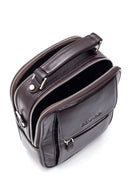 Men's Brown Leather Messenger Bag | Derimod