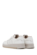 Men's Ecru Leather Sneaker | Derimod