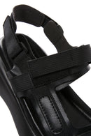 Women's Black Ankle Strap Thick Soled Sandals | Derimod