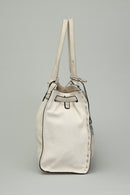 Beige Women's Shoulder Bag with Staple Detail | Derimod