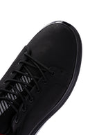 Men's Black Nubuck Leather Sneaker | Derimod