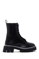 Women's Black Thick Soled Zippered Boots | Derimod