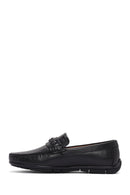 Derimod Fly Men's Black Leather Loafer | Derimod