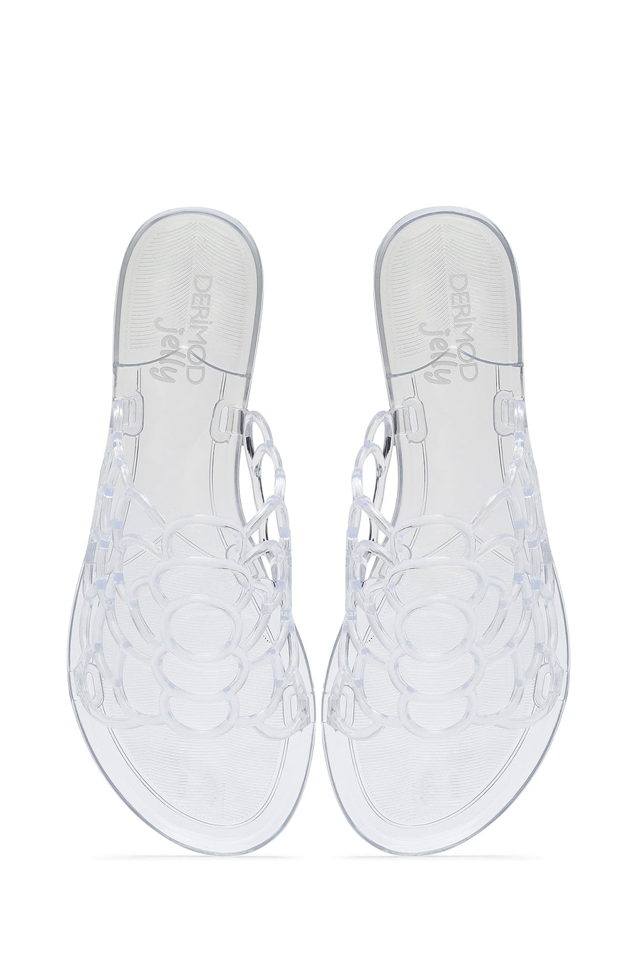 Women's Transparent Patterned Jelly Slippers
