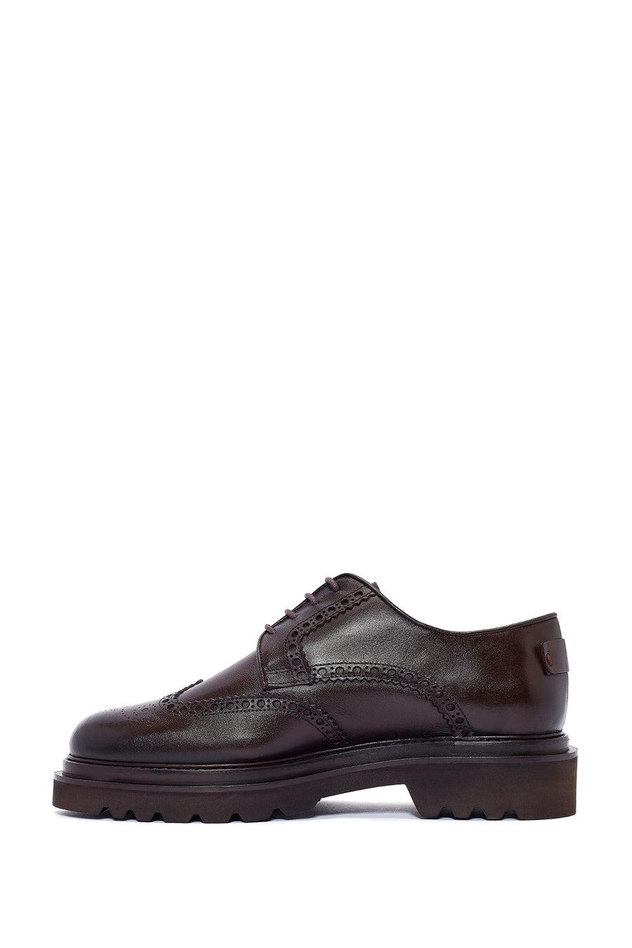 Men's Brown Lace-up Leather Casual Shoes