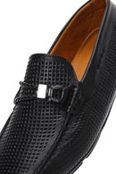 Derimod Fly Men's Black Leather Casual Loafer | Derimod