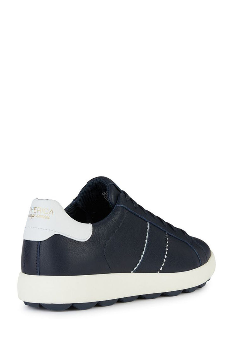 Geox Erkek Lacivert Spherica Vs Ec4 Bağcıklı Deri Sneaker