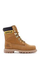 Caterpillar Women's Beige Nubuck Leather Boots | Derimod