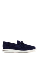 Erkek Lacivert Süet Deri Casual Loafer | Derimod