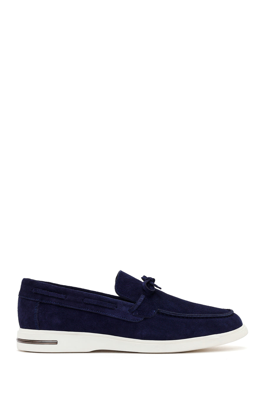 Men's Navy Blue Suede Leather Casual Loafer 26SFD670810 | Derimod
