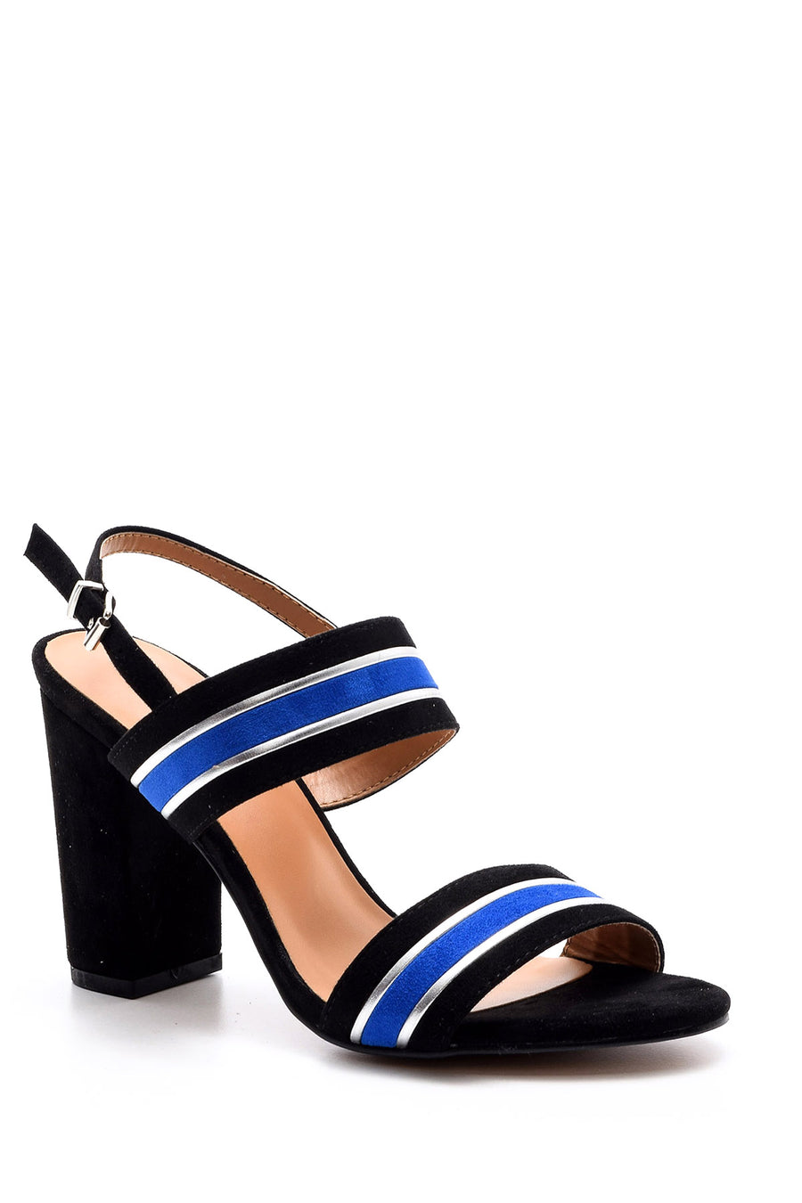 Women's Striped Heeled Shoes