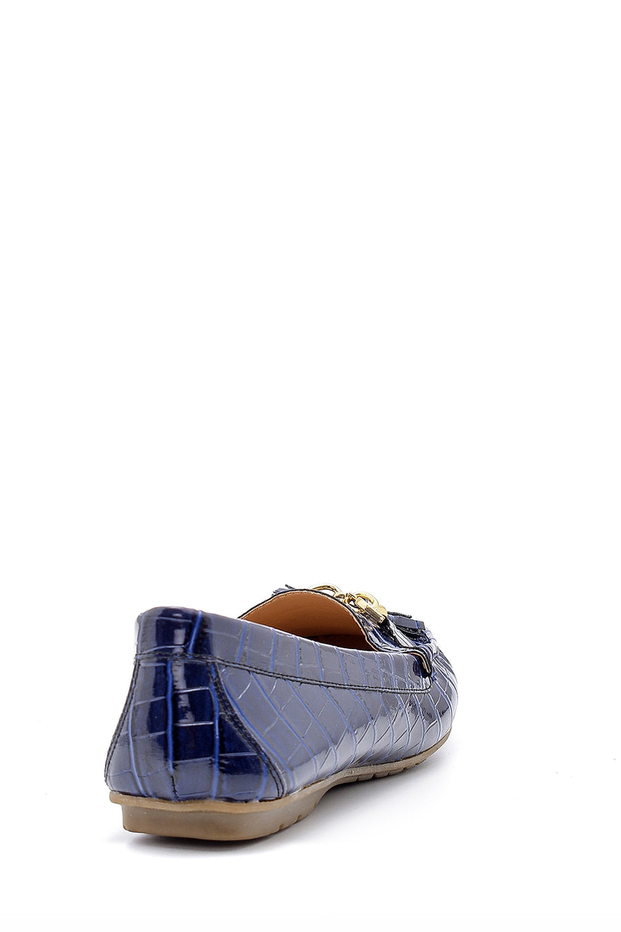 Kadın Kroko Desenli Rugan Loafer