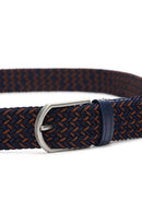 Men's Navy Blue Fabric Belt | Derimod