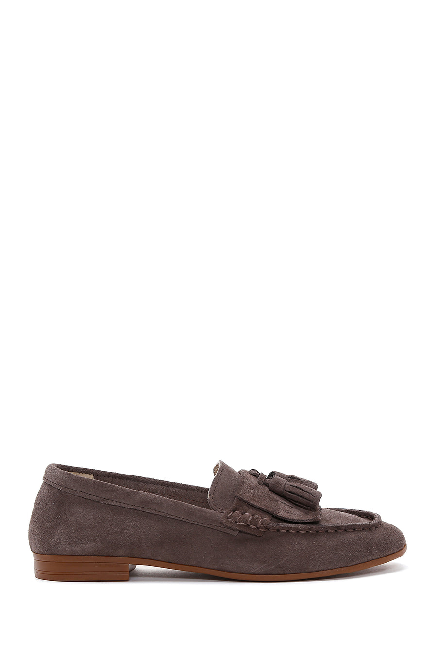 Women's Mink Suede Leather Masculine Loafer 25SFD350510 | Derimod