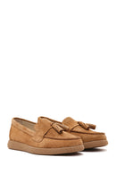Kadın Taba Süet Deri Konfor Loafer | Derimod