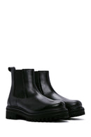 Women's Black Leather Chelsea Boots | Derimod