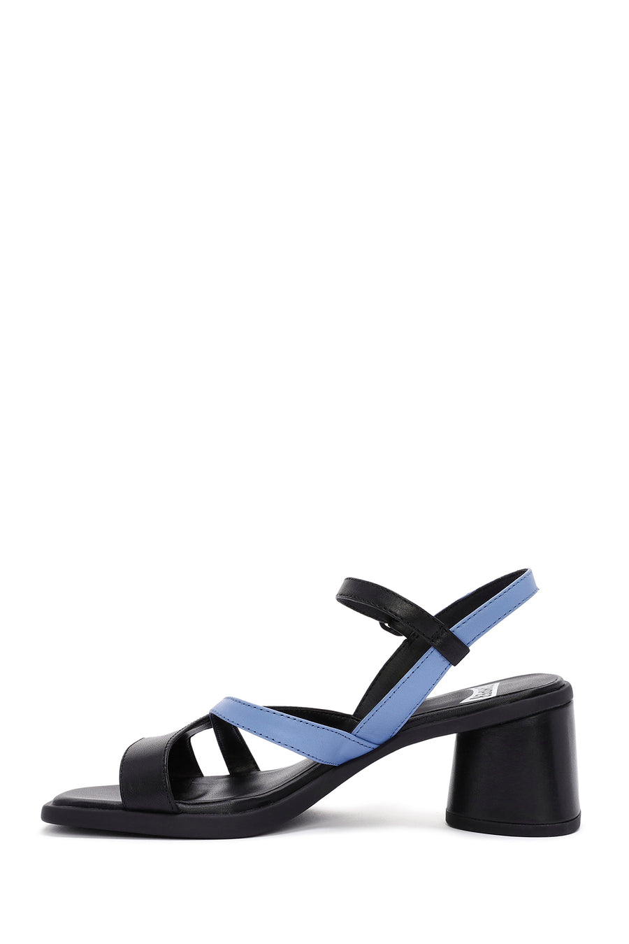 Camper Women's Multicolored Chunky Heel Ankle Strap Leather Sandals