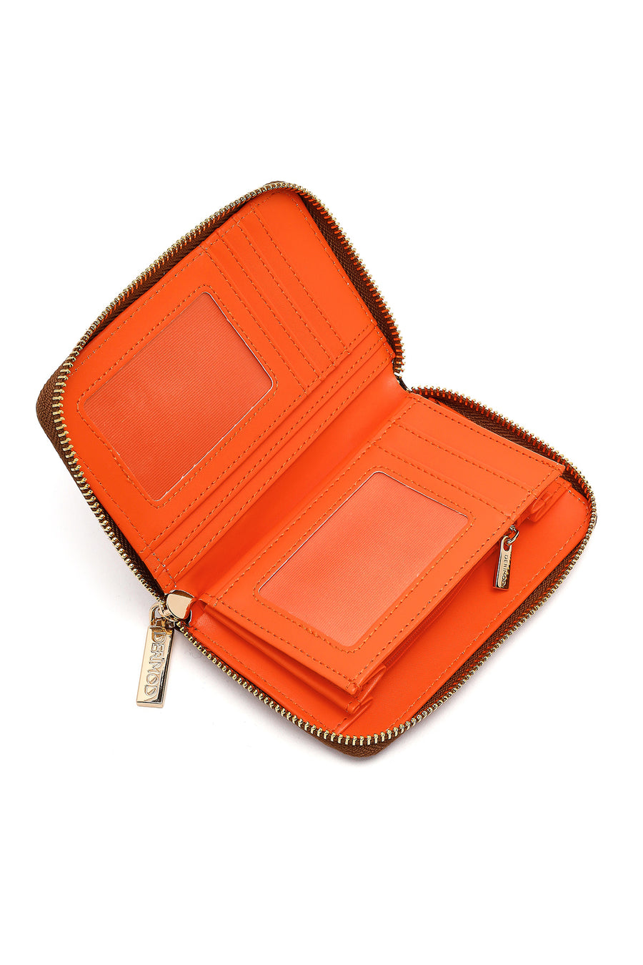 Kadın Kahverengi Baskılı Cüzdan