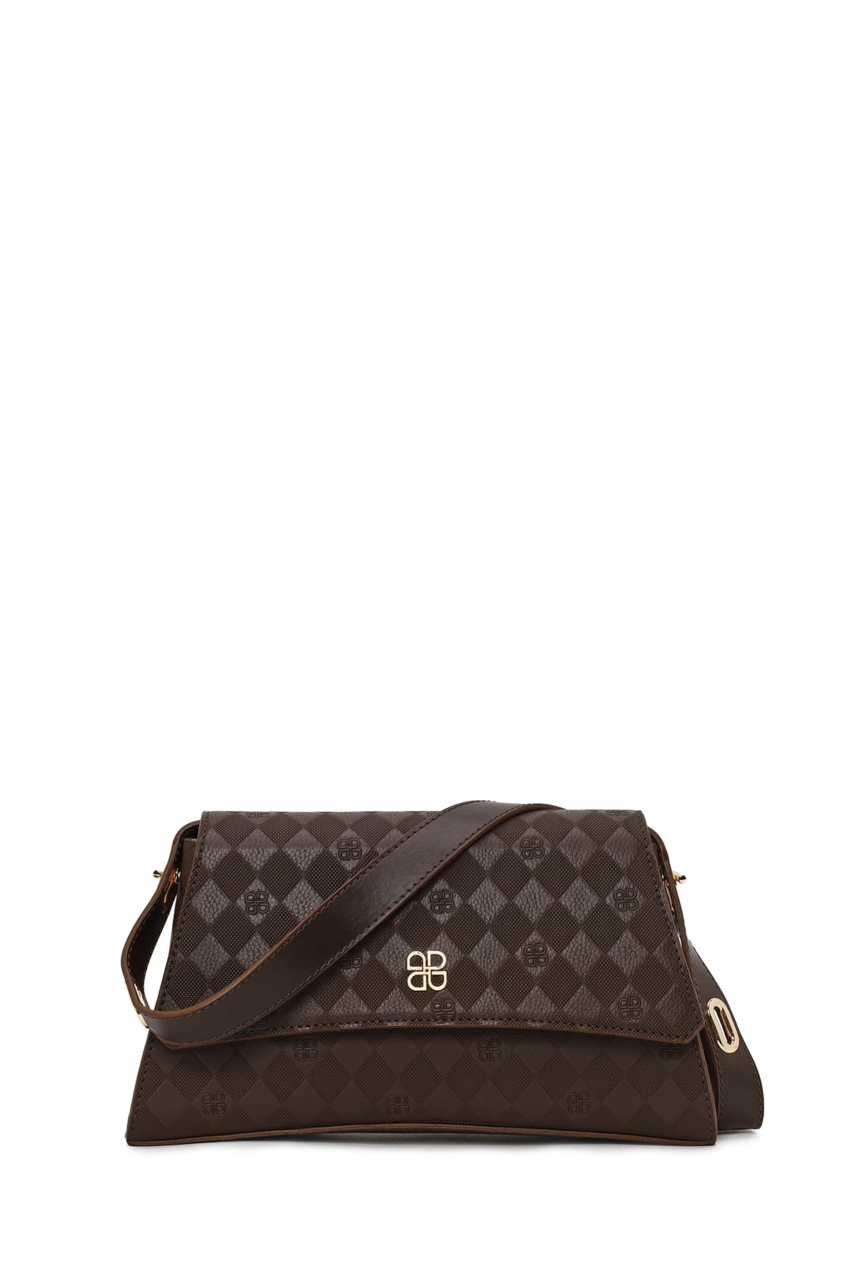 Woman Brown Printed Classic Shoulder Bag WB500007SB | Derimod