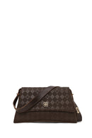 Woman Brown Printed Classic Shoulder Bag | Derimod