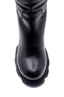 Women's Leather Thick Soled Boots | Derimod