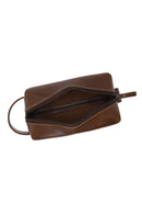 Male Brown Leather Handbag | Derimod