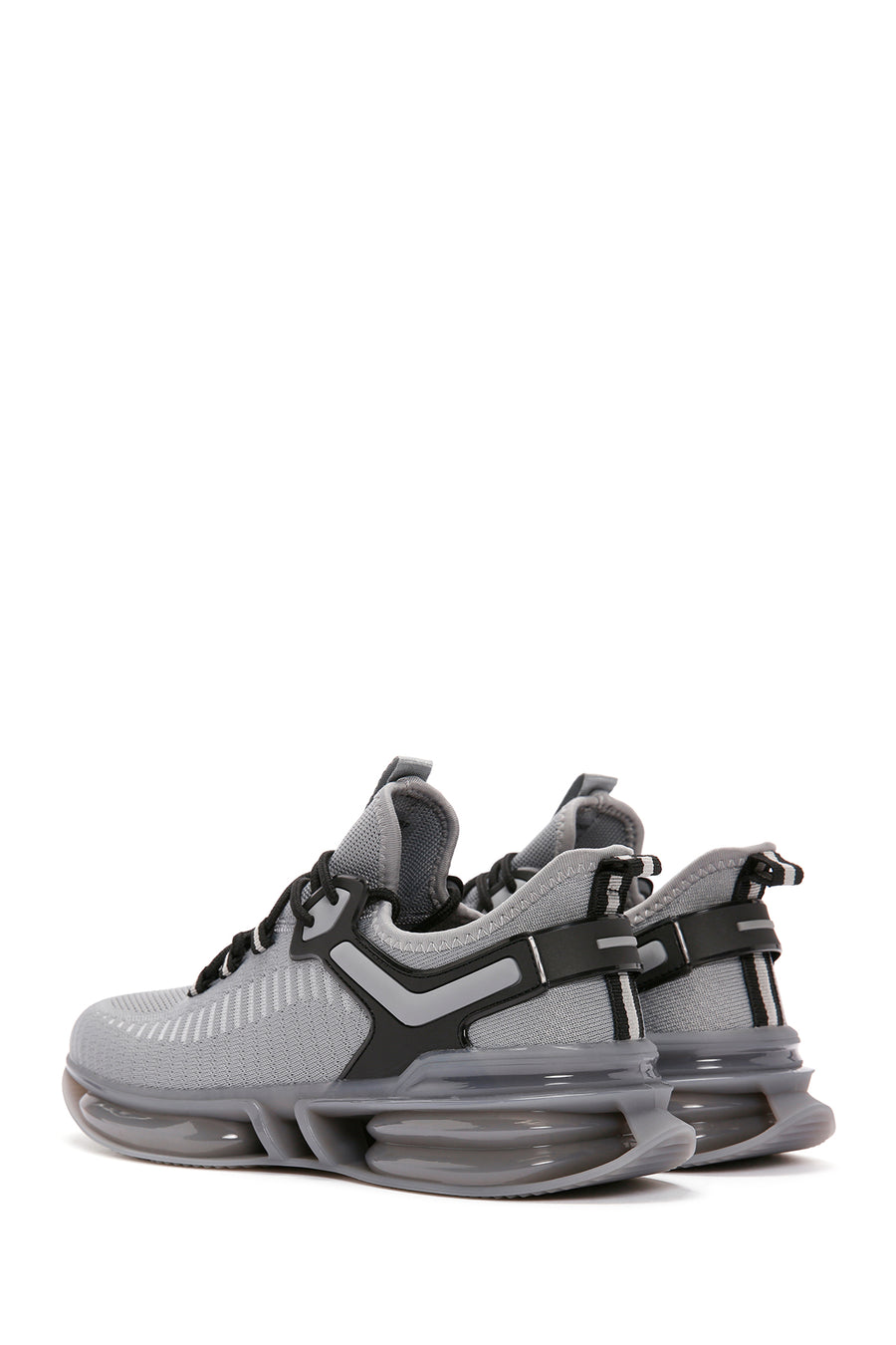 Derimod Zero Men's Gray Lace-Up Thick Soled Fabric Sneaker