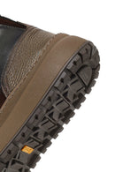 Men's Green Lace-Up Thick Sole Leather Sports Boots | Derimod
