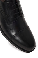 Male Black Lace-Up Leather Casual Shoes | Derimod