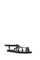 Kadın Siyah Tokalı Parmak Arası Sandalet | Derimod