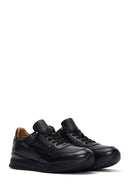 Men's Black Leather Sneaker | Derimod