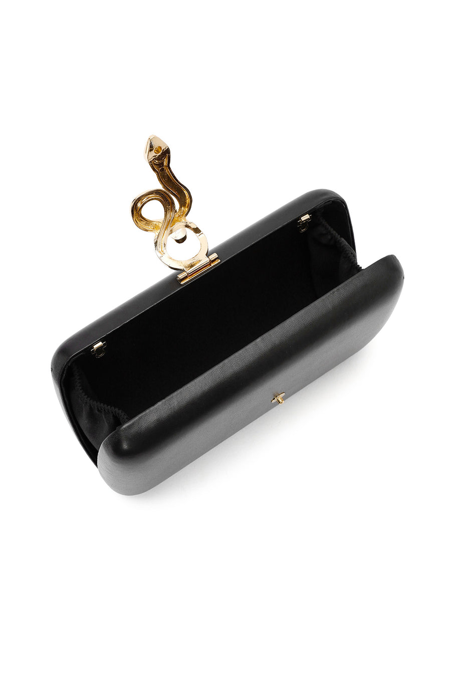 Women's Black Accessory Detailed Long Chain Strap Mini Clutch Bag