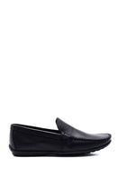 Men's Black Leather Casual Loafer | Derimod