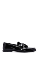 Men's Black Leather Patent Leather Classic Loafer | Derimod