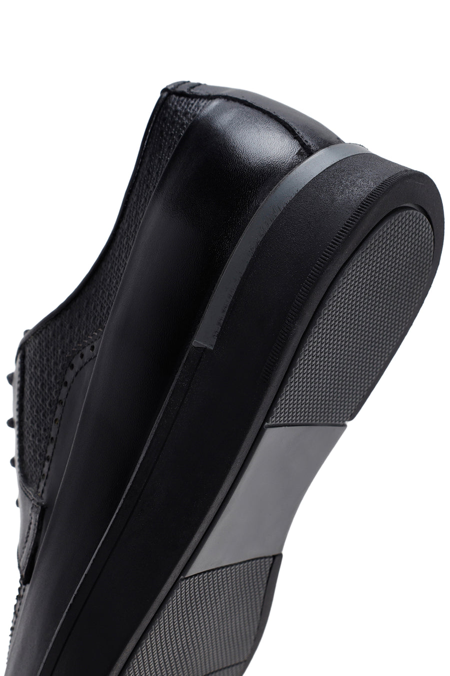 Men's Black Leather Casual Shoes